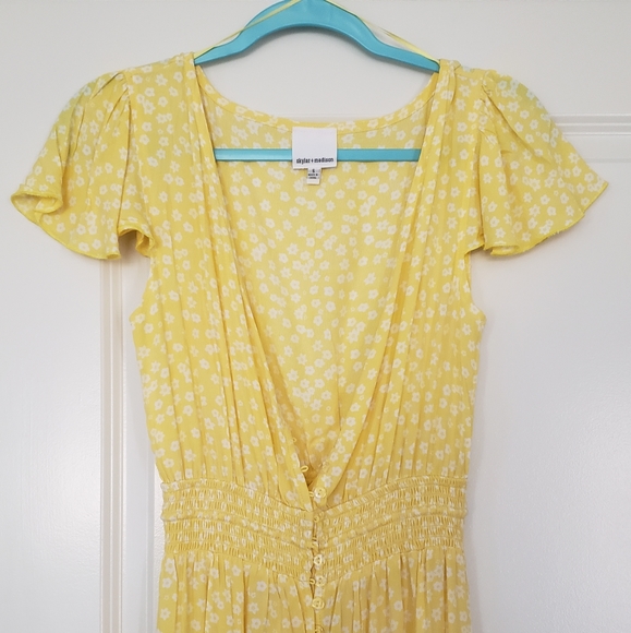 VICI Dolls Button Down Smocked Maxi Dress - Picture 5 of 8